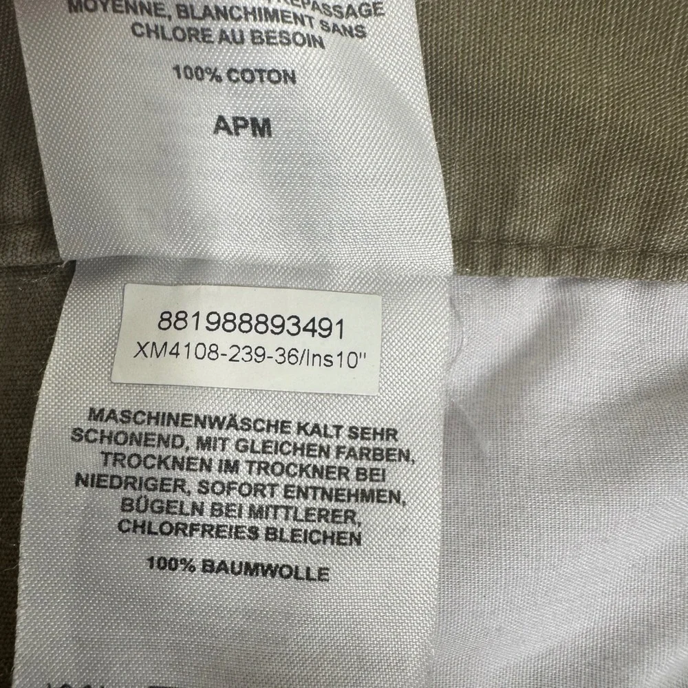 Columbia Cargo Shorts Mens 36 Khaki Tan Excellent Cotton Canvas XM4108 10 Inseam